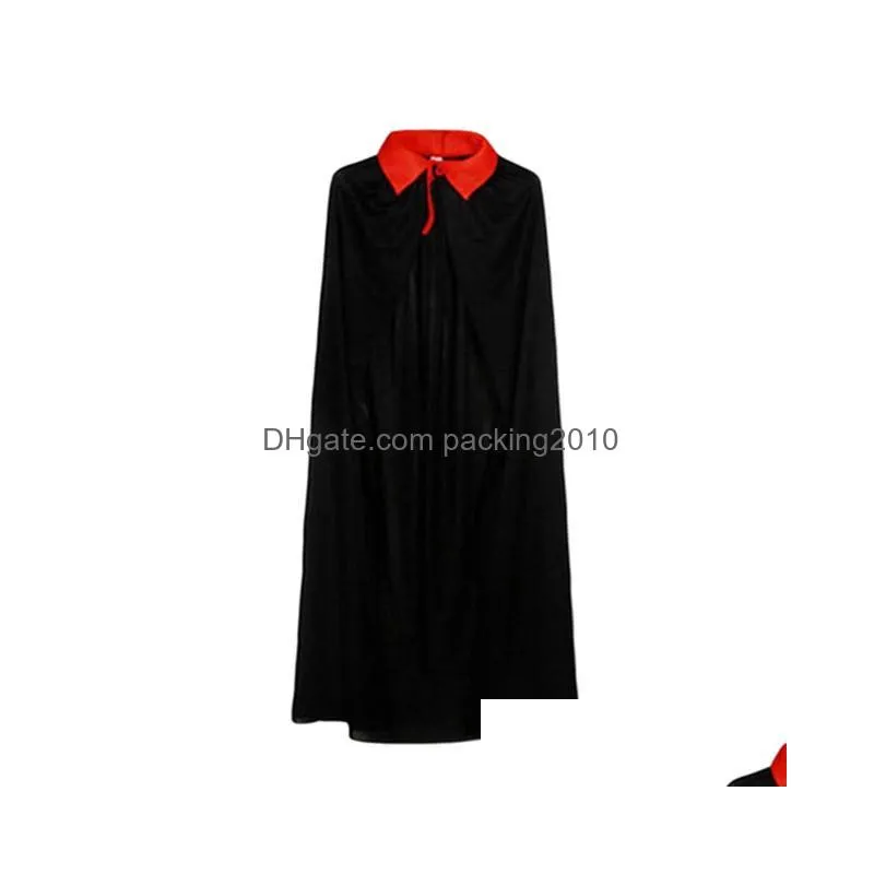party supplies medieval halloween cloak death cowl cloth wizard witch cape 150cm robe for christmas cosplay vampire fancy dress men