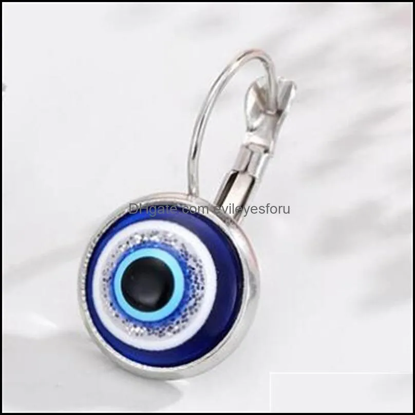 fashion jewelry turkish symbol evil eyes dangle earrings resin beads blue eye earring 449 z2