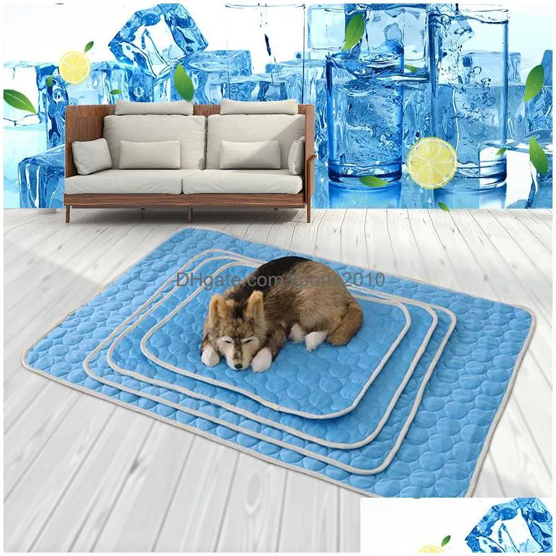 pens dog pad cooling summer dogs pades cat blanket sofa breathable pet bed washable small and medium dogs