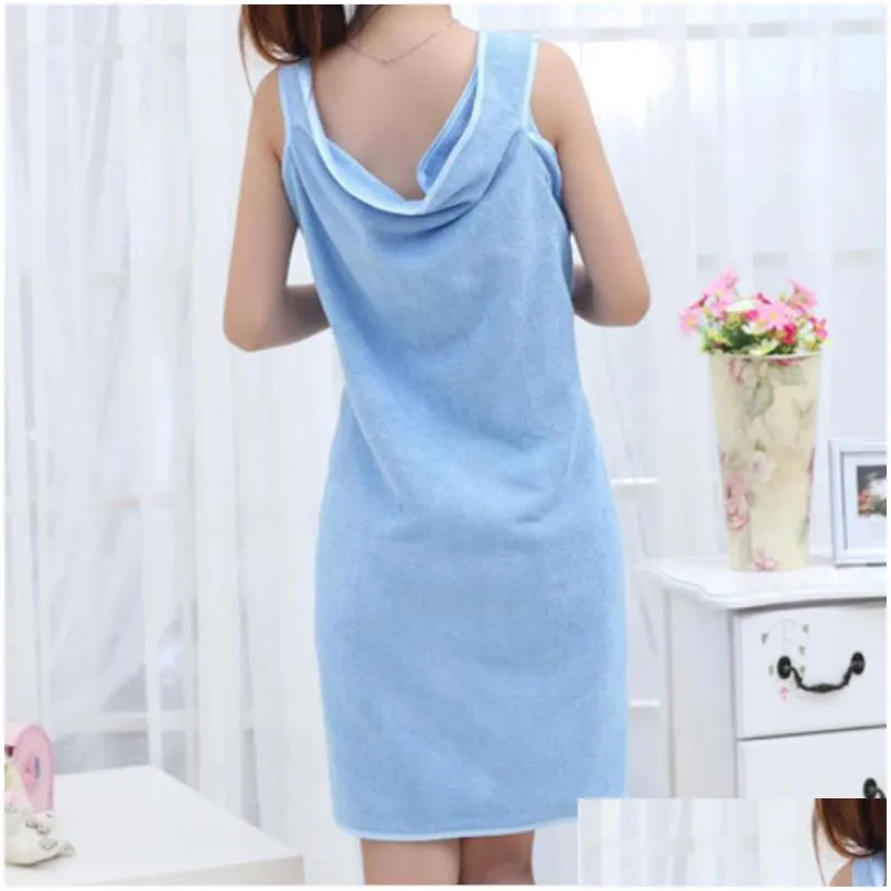 bath towels fashion lady wearable shower towel body wrap fast drying beach spa bathrobes bath skirt home supplies 1318 t2