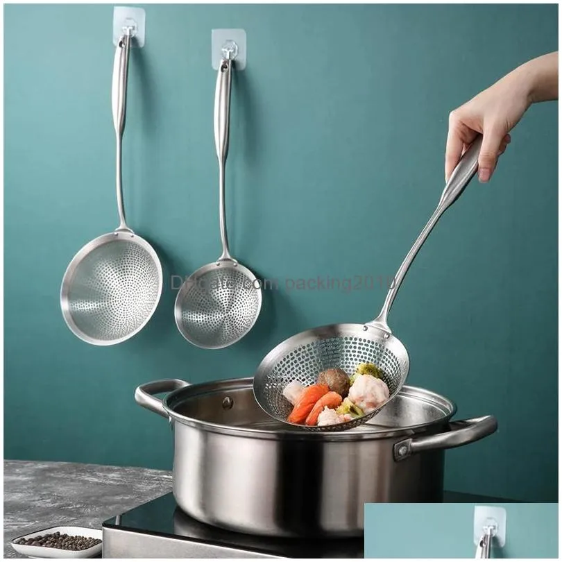 304 stainless steel skimmer strainer fryer frying spoon kitchen tools kitchen utensils inventory wholesale