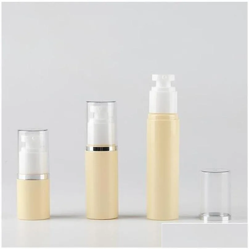 30ml 50ml 80ml pet plastic upscale empty vacuum pump bottle airless dispenser jar container for lotion makeup cosmetic cream 2333 t2