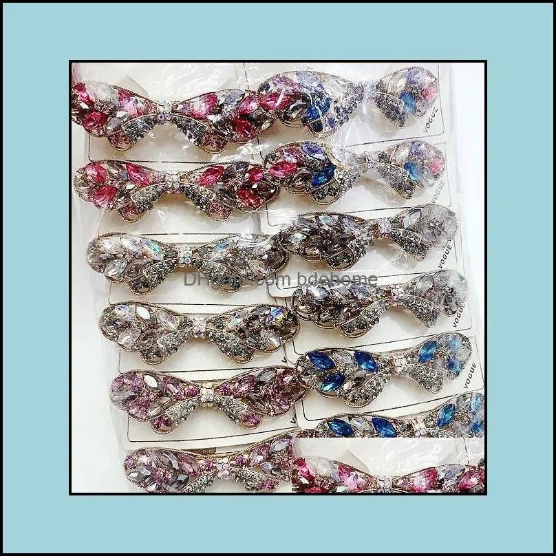 hair clips barrettes fashion mixed style korean crystal pearl hair clips elegant women barrettes hairpins headwear accessor bdehome