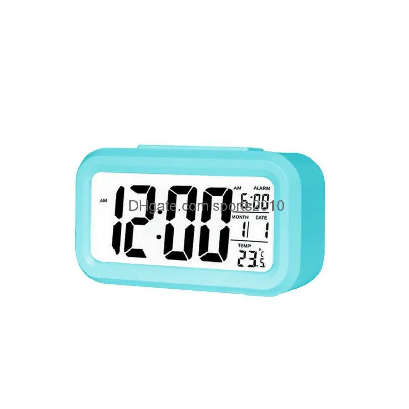 hand tools smart led electronic digital alarm clock desktop clocks temperature lazy snooze alarms clock mute backlight inventory