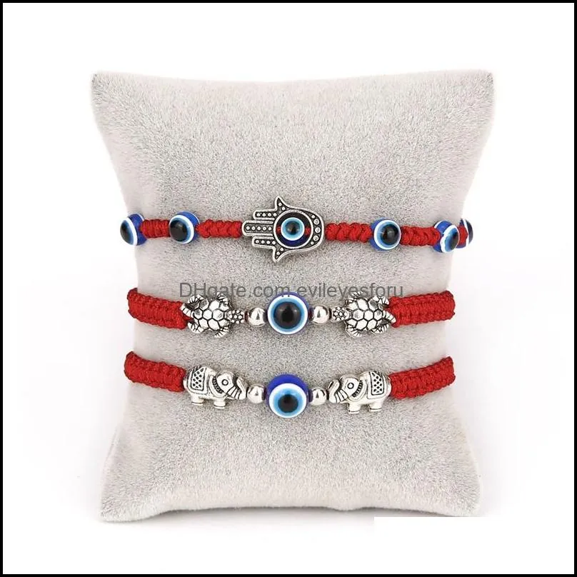 2020 fashion braided rope bracelets men women lucky red braslet gothic evil eye fatima hand hamsa brazalete yoga jewelry pulsera1 950