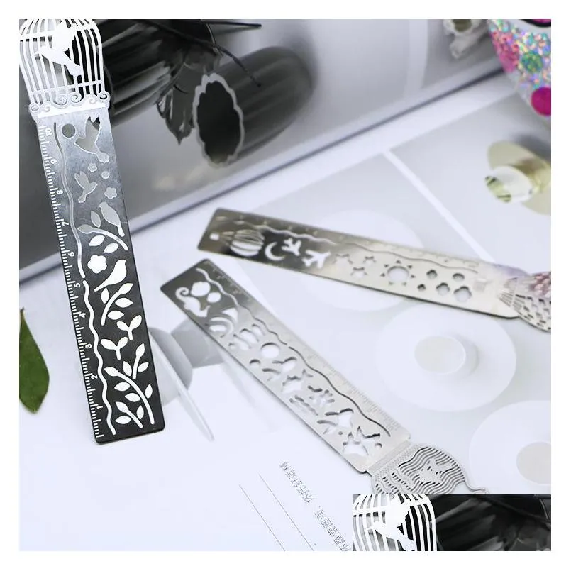 4 styles classical metal ruler bookmark creative student gifts antique gifts retro stationery steel fashion ruler bookmark 159 n2