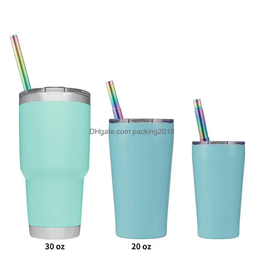 reusable stainless steel straws telescopic drinking straw with aluminum keychain cleaning brushes inventory wholesale