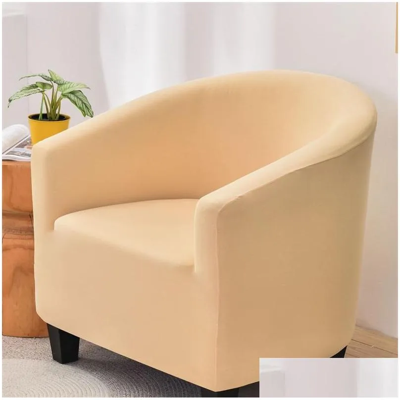 6590cm solid color chair covers spandex sofa cover relax stretch single seater club couch slipcover living room elastic armchair 5723