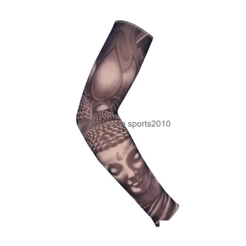 textile 1pcs arm sleeves uv protection outdoor golf sports hiking riding arm tattoo sleeve full arms warmer ridings equipment inventory