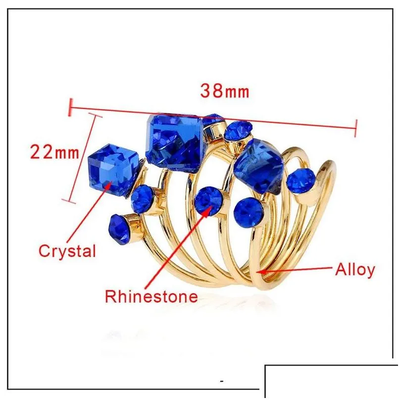 1pc vintage rhinestone wedding rings gold antique knuckle finger midi ring for women punk statement jewelry 286 d3