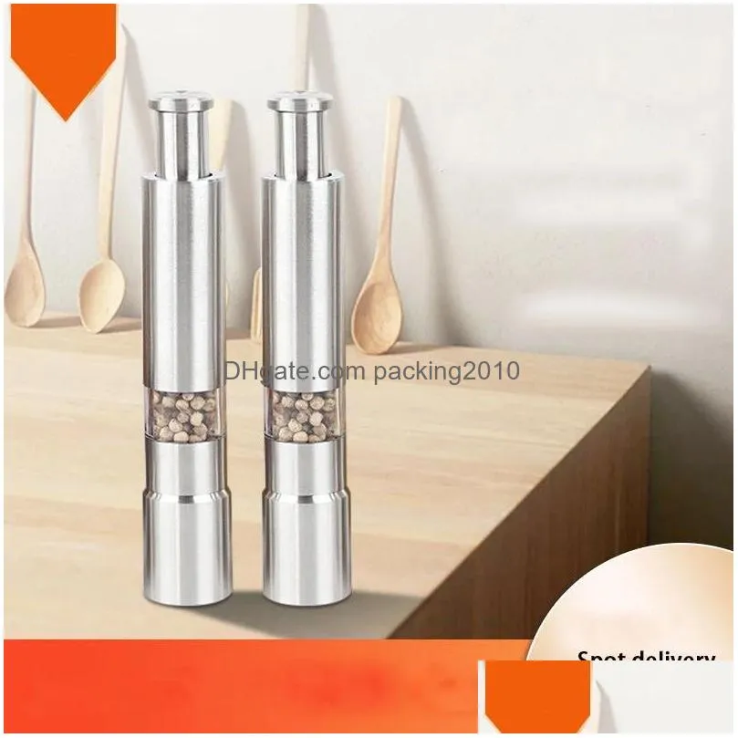 mills sublimation manual press type home convenient stainless steel pepper grinder inventory wholesale