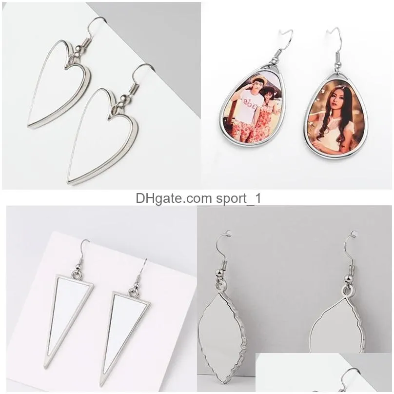 pendants sublimation heat transfer blank multistyle european and american earringss pendant earrings jewelry aluminum earrings earringses a