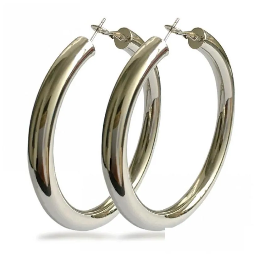 punk fashion 70mm diameter wide hoop earrings for women statement earring jewelry accessories 448 d3