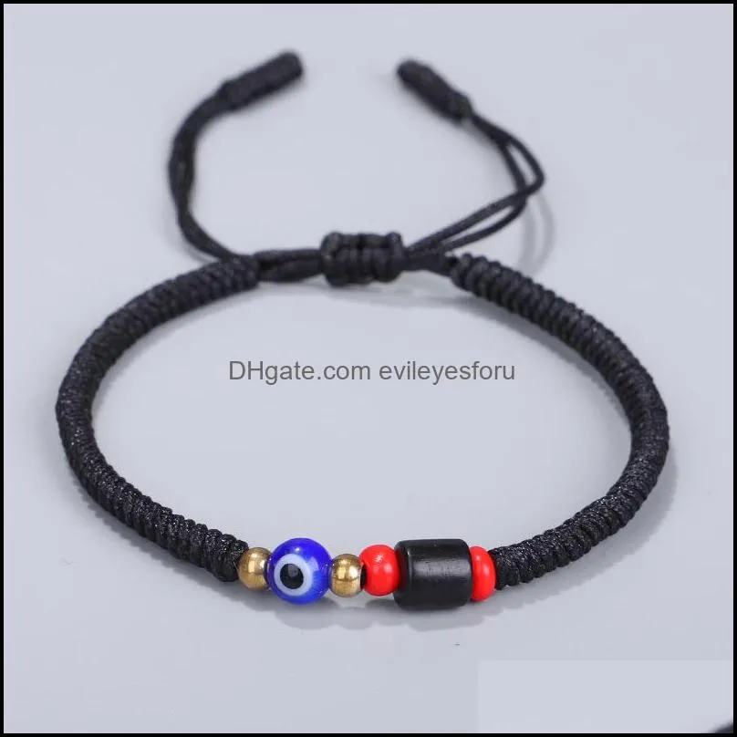 red rope tibetan buddhist bracelets love lucky mexican friendship bracelets evil blue eye bracelets for women men 61 k2