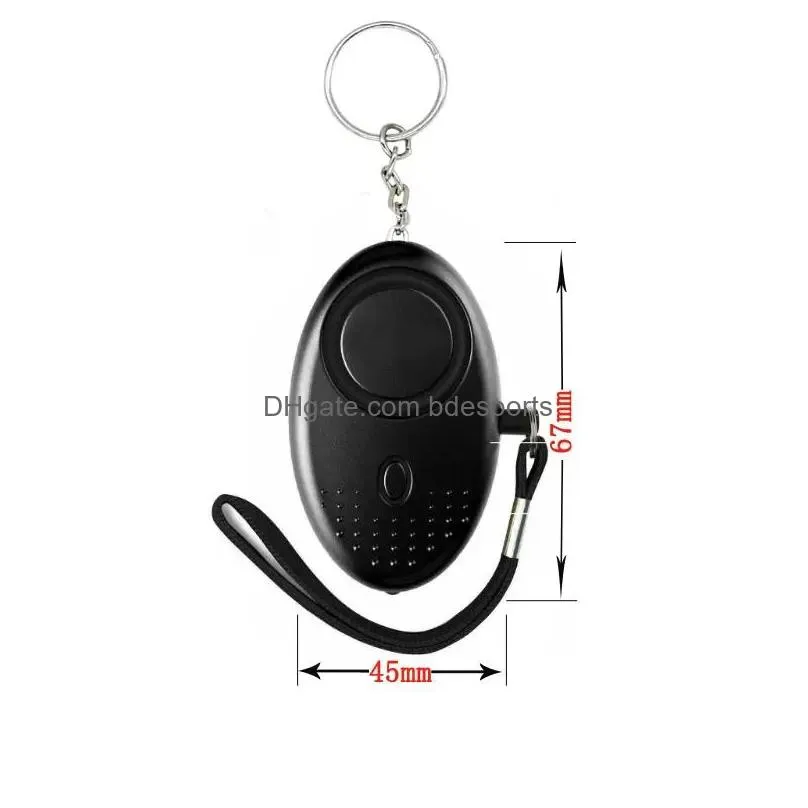 hand tools 130 decibels egg shape selfdefense alarm girl female safety protection alarms personal safetys scream loud key chain alarm