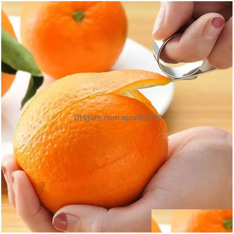 tools 304 stainless steel orange lemon peeler easy open citrus fruit slicer kitchen gadgets inventory wholesale