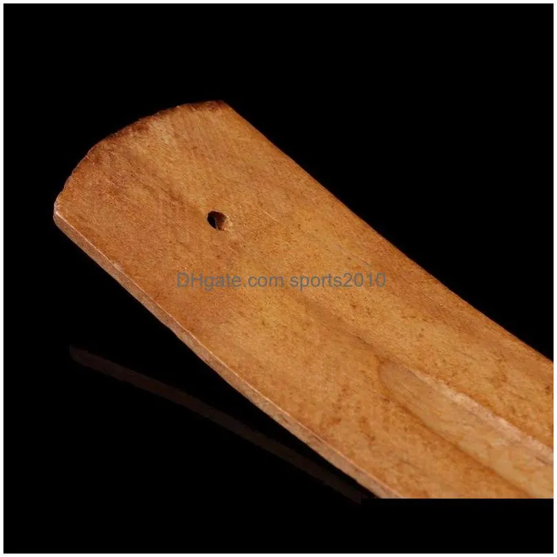 natural wooden incense stick holder fragrance lamps ash catcher burner holders home decoration censer tool pine wood tray inventory