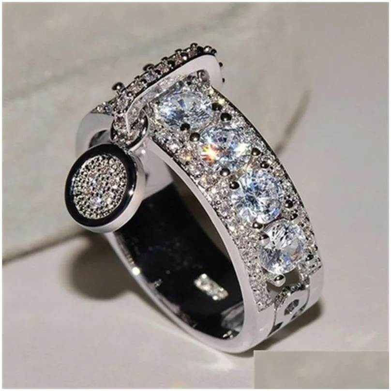 vintage rose gold wedding rings for women fashion jewelry luxury white zircon engagement ring 107 d3