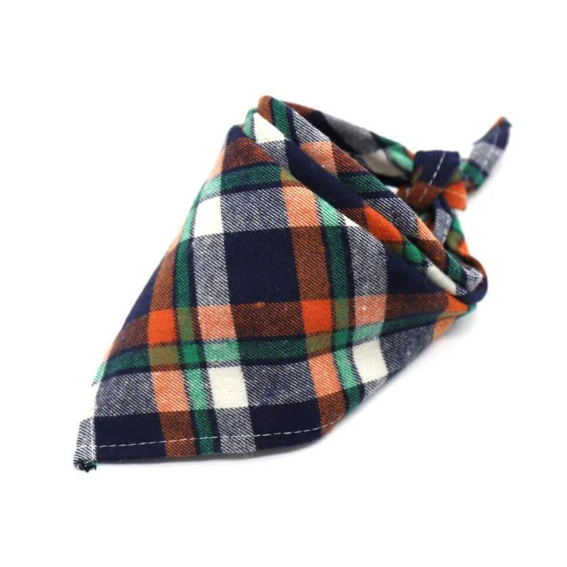 dog apparel triangle bandanas adjustable pet dogs cat neck scarf tie bowtie necktie bandana collar neckerchief accessories plaid scar 29
