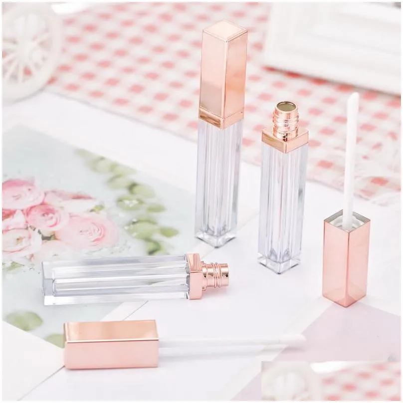 empty lipgloss tube diy lip gloss mask cream containers rose gold refillable bottles packing 20pcs/lot 454 n2