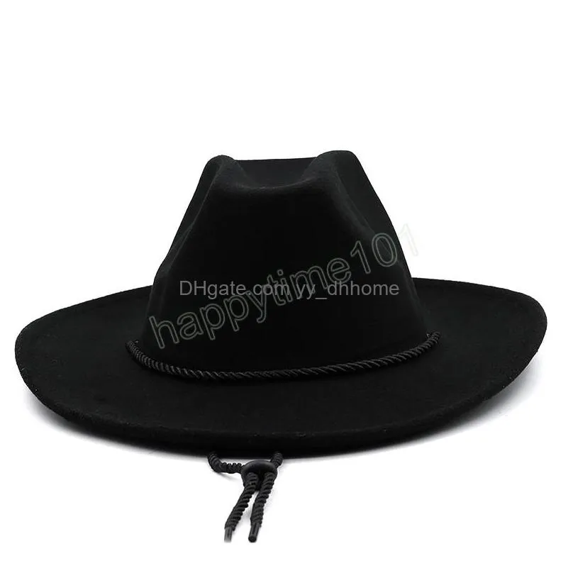 fedora hat men wool felt vintage church caps unisex wide brim panama party  cap jazz gentleman wedding hat for women