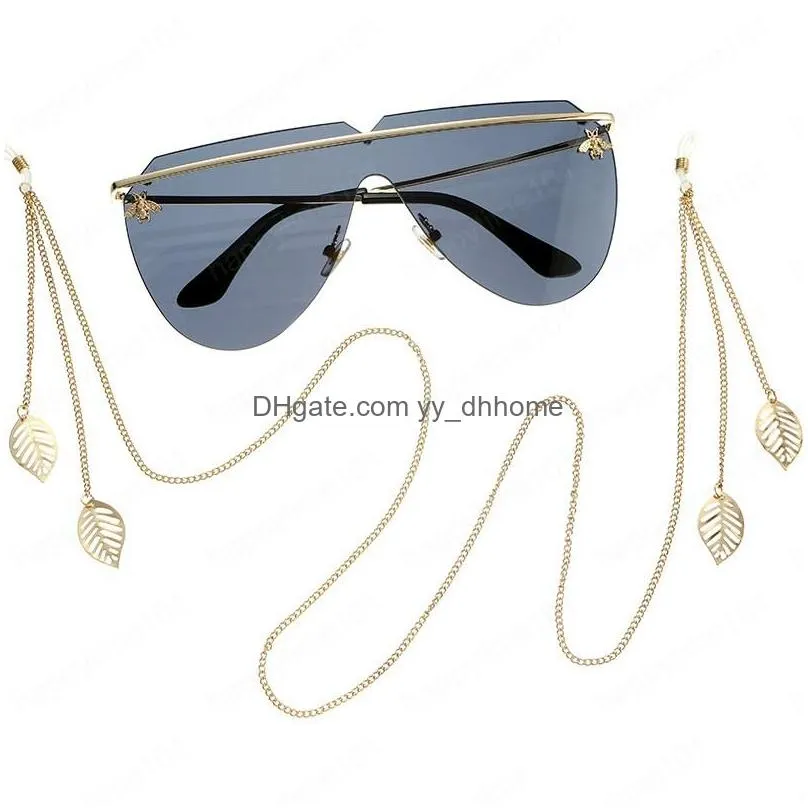 bohemia metal leaf tassel pendant cords glasses chain women sunglasses accessories eyeglasses lanyard hold straps