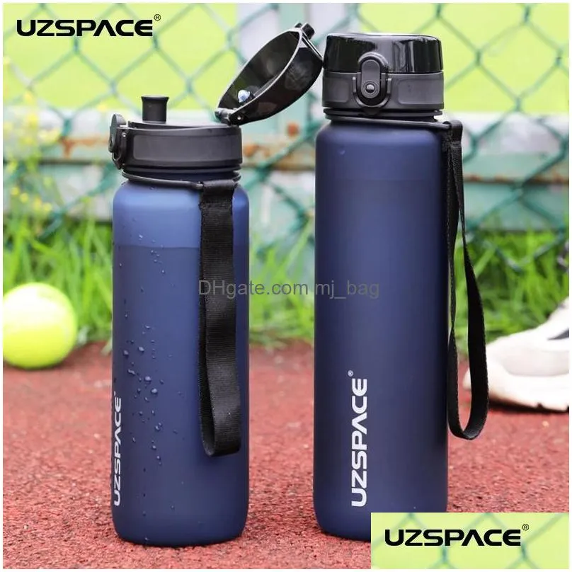 mugs 500/1000ml sports water bottle bisphenol portable leakproof shake bottle plastic drinkware inventory wholesale