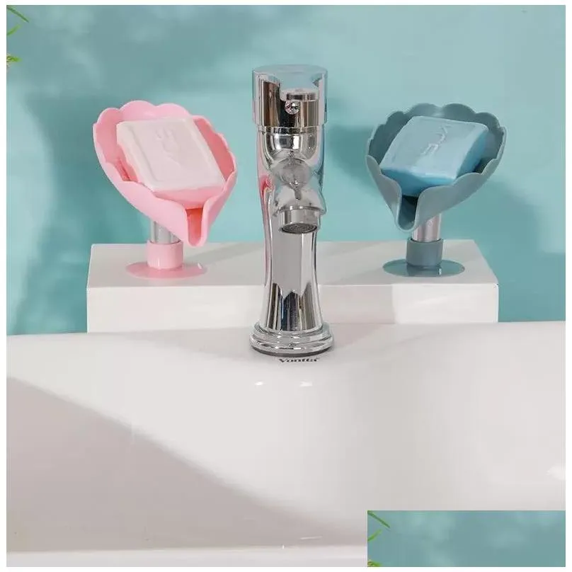 creative pp plastic leaf shape soap plate drain candle holder box bathroom accessories toilet laundry supplies inventory wholesale