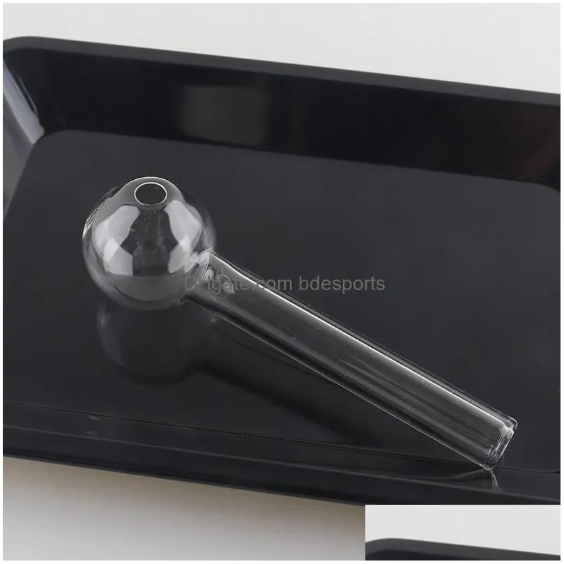 4 inches 6 inches glass oil burner pipe clear glass oil burner clear tube glass pipe oil nail pipe 3066 t2
