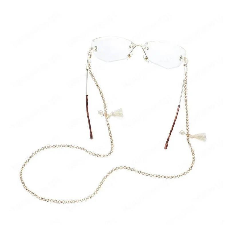 gold glasses chain for women tassel pearl lanyard fashion glasses strap sunglasses cords casual accessories