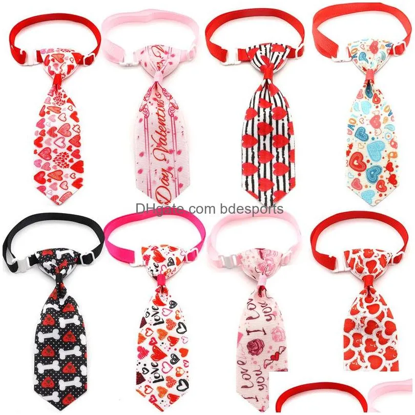 printing handmade summer style pet dog apparel puppy cat bow ties adjustable bowties bowknot cats collar pets grooming accessories 4818