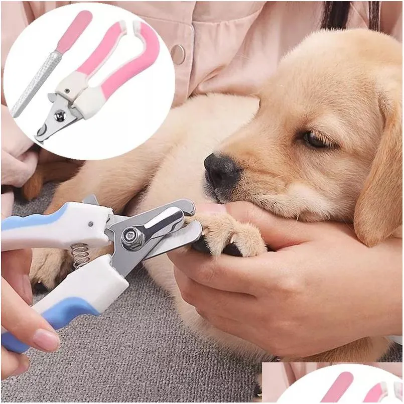 dog grooming pet nail clipper dog cat stainless steel trimming cats claw dogs toe care tool inventory wholesale