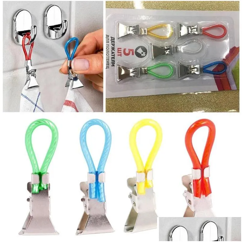 bag clips household hook towel shower curtain daily use bathroom metal clip inventory wholesale