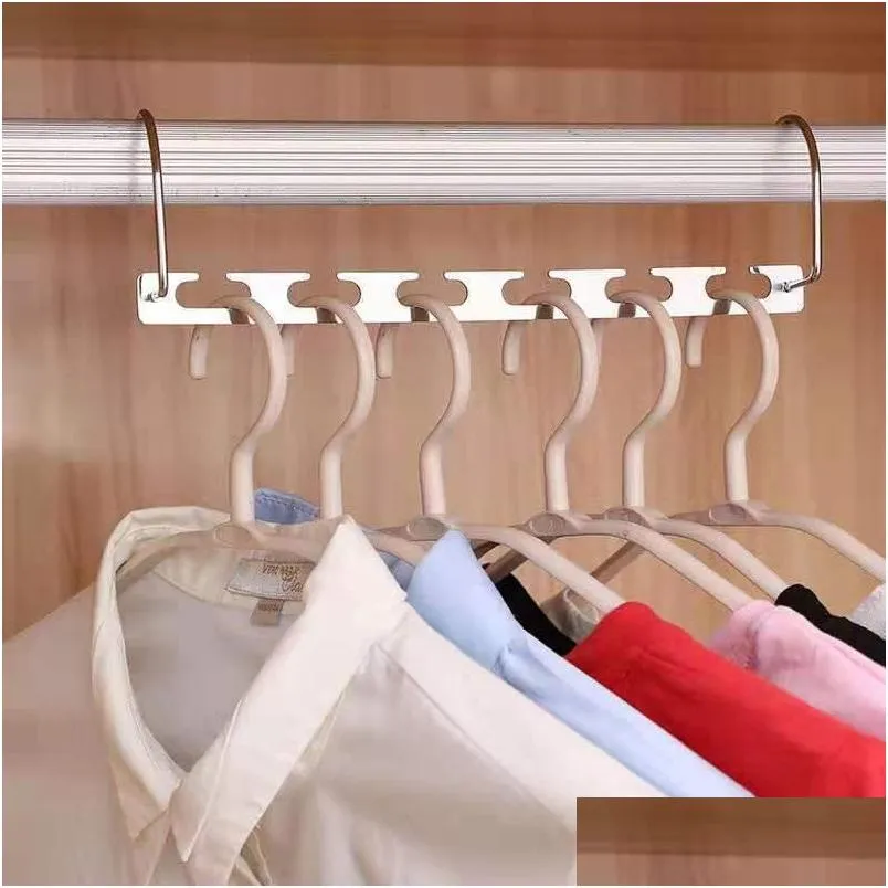 magic clothes hangers hanging chain metal stainless steel cloth closet hanger shirts tidy save space organizer hangers for clothes 136