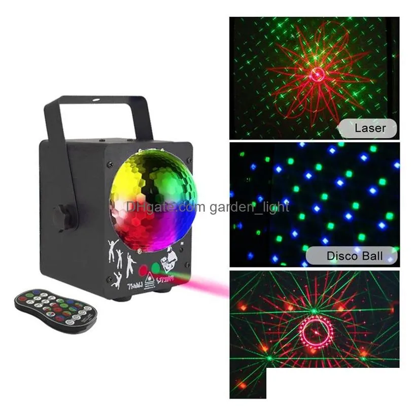 rgb led stage light remote dj disco lights 60 patterns mini projecteur led effect lamp for christmas holiday bar lighting party indoor