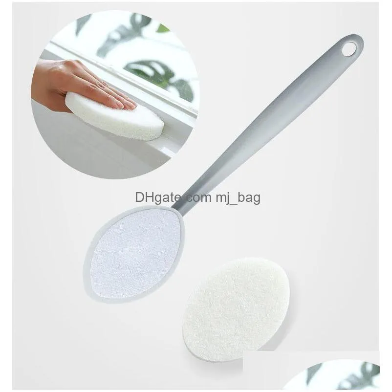 long handle brush eraser magic sponge diy cleaning dishwashing kitchen toilet bathroom cleaning tools accessories inventory wholesale