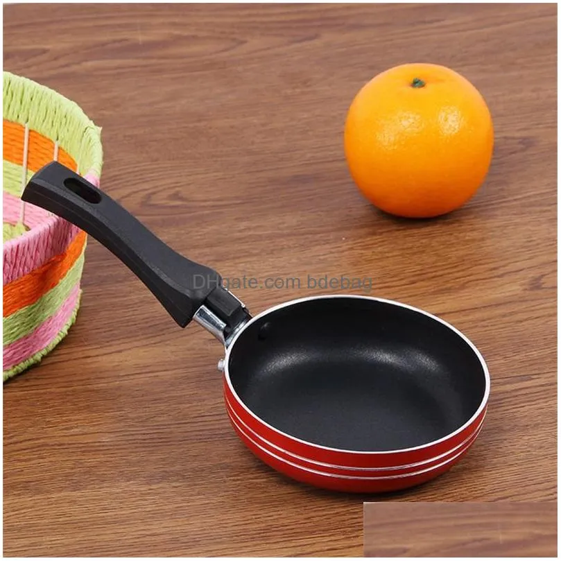 mini small frying pan thickening flat bottom pot single person kitchen practical gadget easy to clean 4 96jq j3