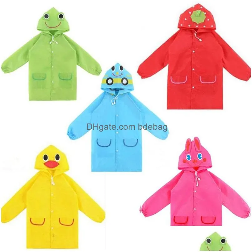 cute cartoon animal style waterproof childrens raincoat student gift for children inventory wholesale