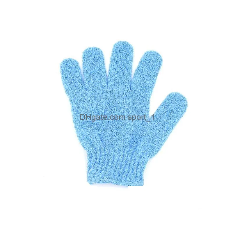 five fingers gloves exfoliating spa bath gloves shower soap clean hygiene body scrub loofah massage mittens