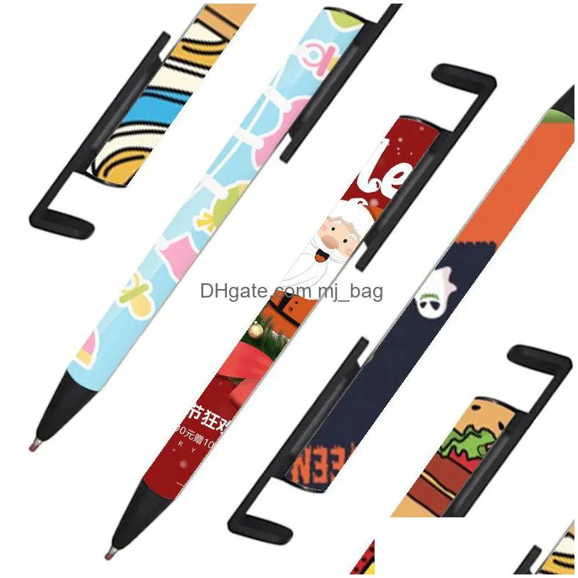 wholesale ballpoint pen for sublimation blank ballpen shrink warp phone stand pens promotion school office writing supplies inventory