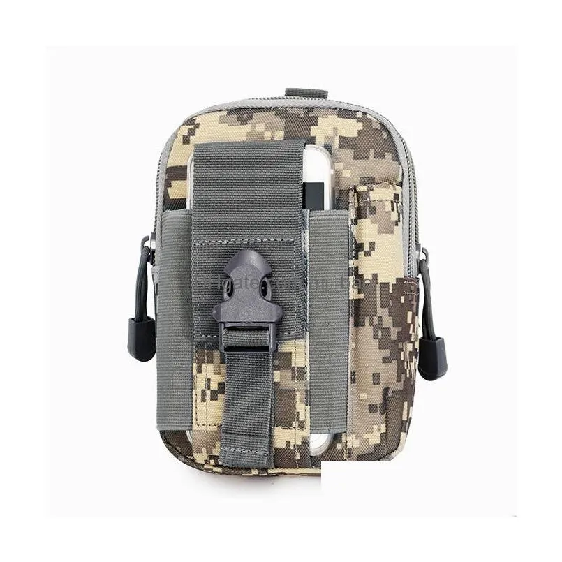 storage bags tactical camouflage thunder pocket outdoor sports multifunctional molle accessory pouch riding running mobile phone pocket designer