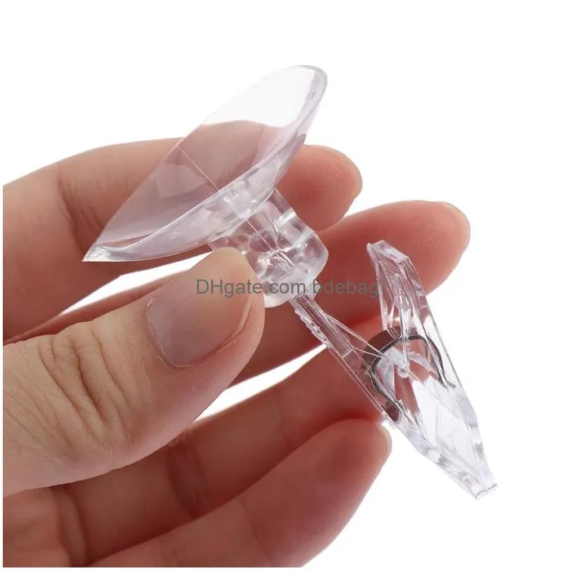 bag clips 1pc clear plastic suctions cups clip advertising clipes suction cup transparent clips clamp