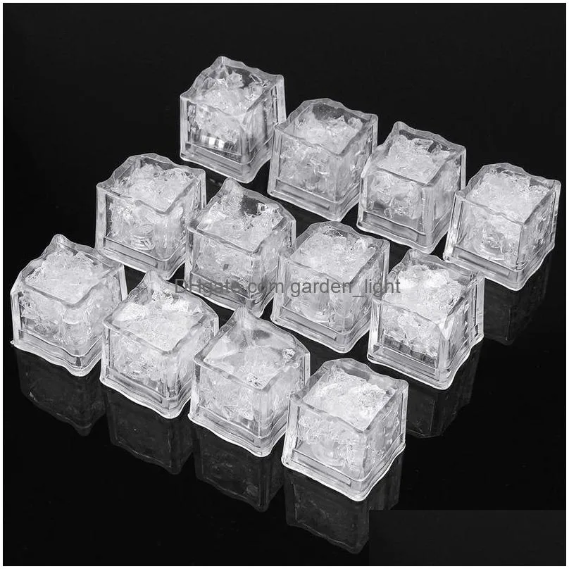 party light ice cube luminous led ice cubes light flash festival wedding party xmas decoration color changing bar tools grow in the