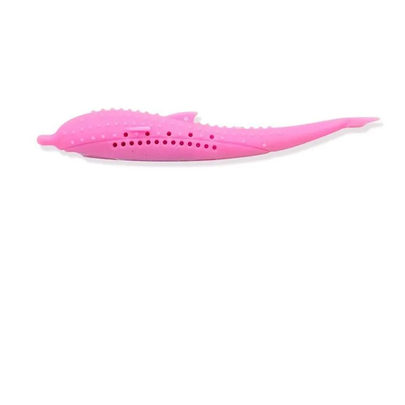 lovely cat toothbrush food grade silicone cats molar rod fish shaped pet toys fit indoor room playing 14tt e1