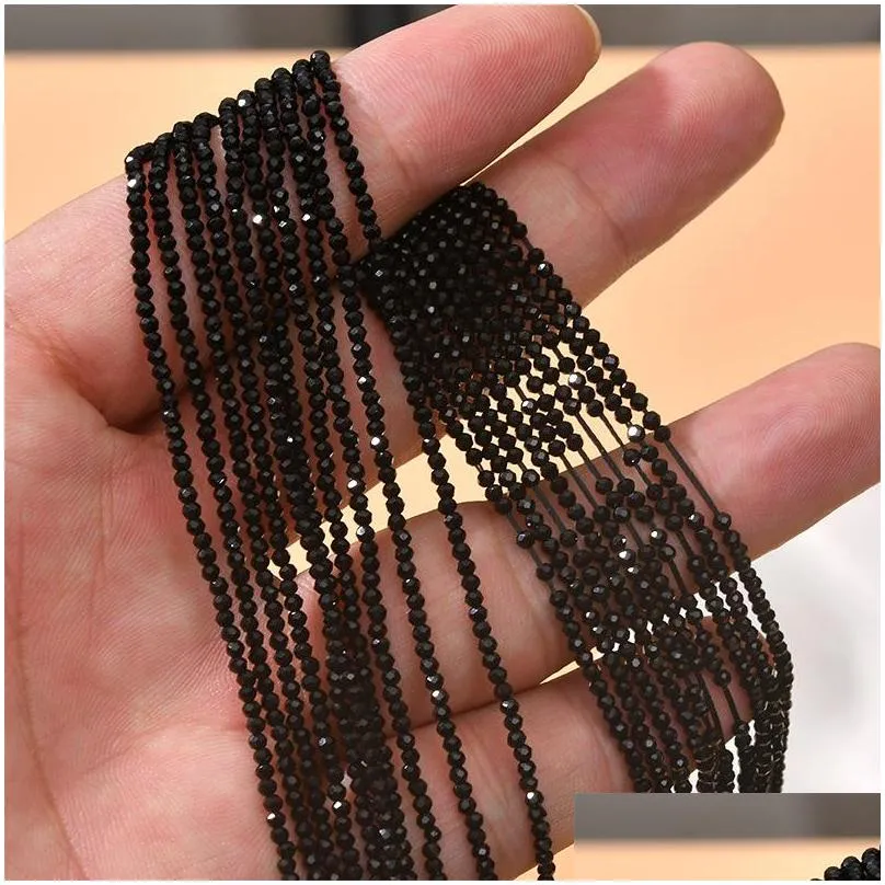 natural stone shiny quartzs crystal beads small faceted spinel bead for jewelry making diy necklace bracelet accessories 475 d3