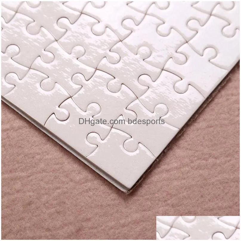 diy sublimation blank jigsaw heat transfer diy blank puzzle a4 multistandard wooden toys for children logo customization paper 165 k2