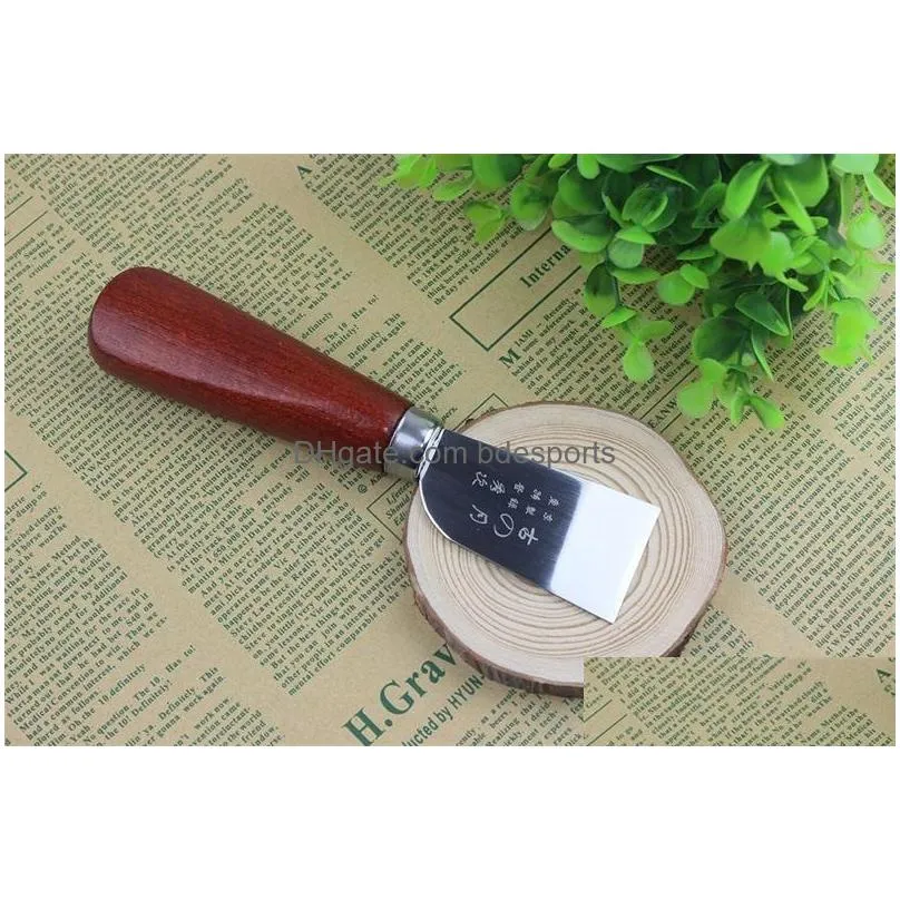 diy handmade leather knife skiving sharp skin cutting metal leathercraft knives hand tools 167mm 6my e1