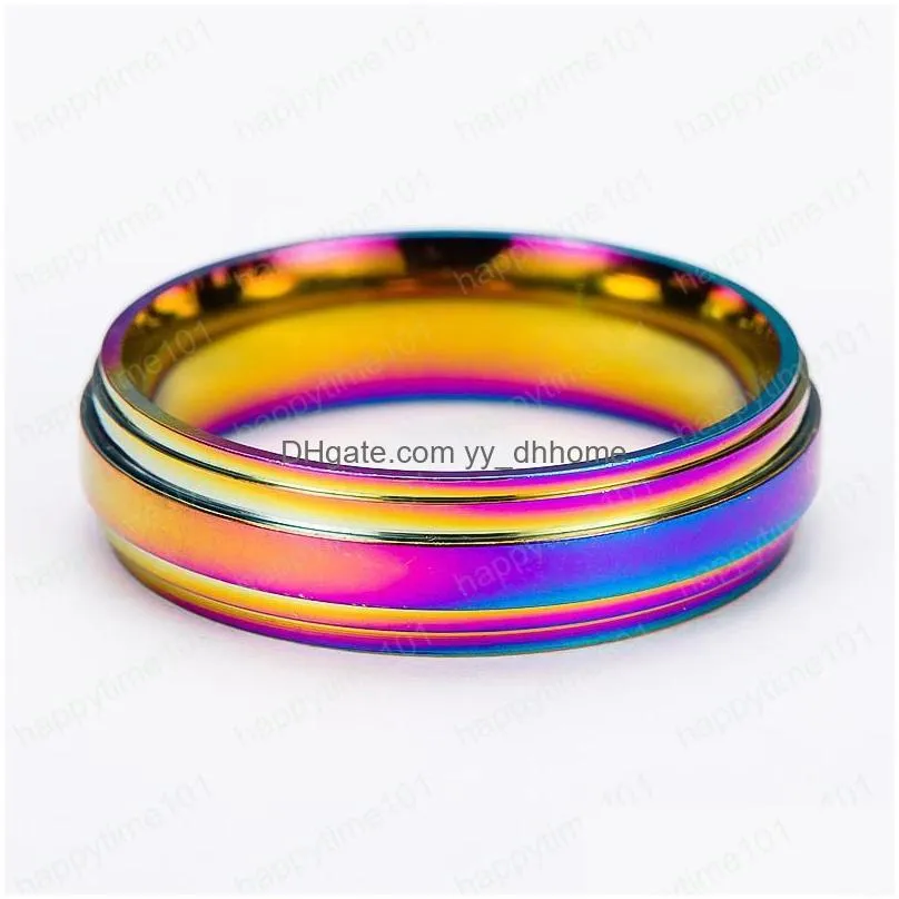 rainbow stainless steel rings designer jewelry women rings designer ring women men rings wedding ring designer jewelry