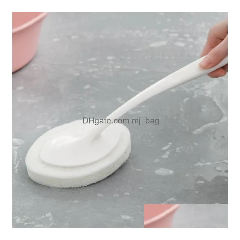 long handle brush eraser magic sponge diy cleaning dishwashing kitchen toilet bathroom cleaning tools accessories inventory wholesale