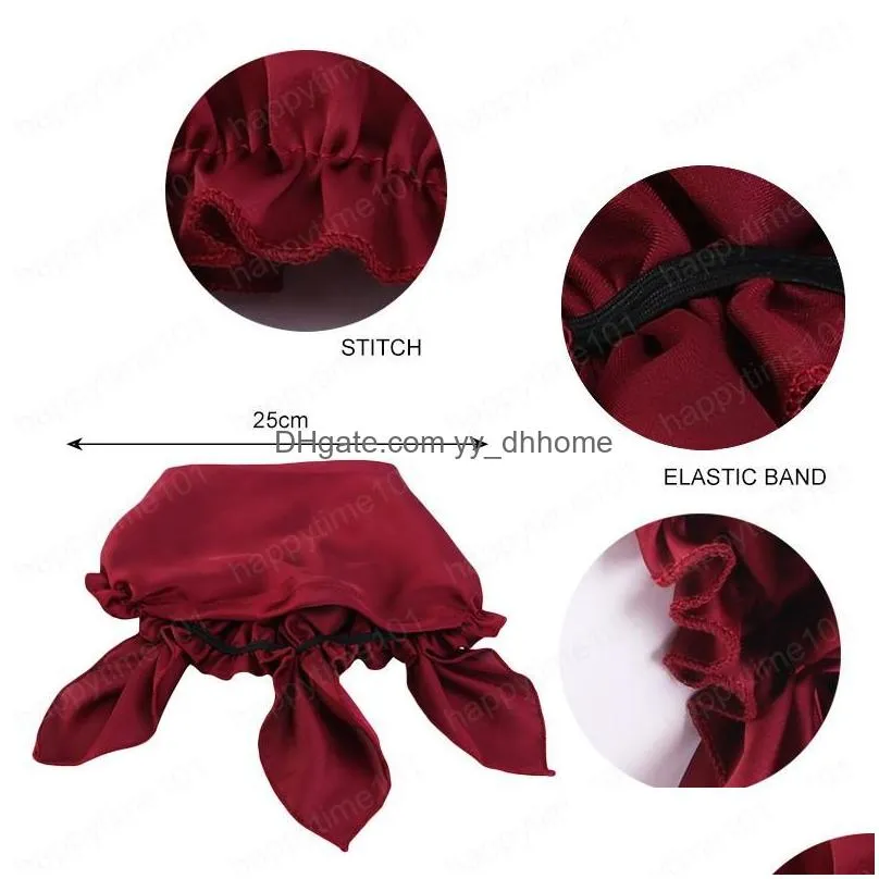 muslim women satin bonnet arab ruffle turban beanies skullies hair loss cap chemo cancer cap beanies skullies head wrap fashion